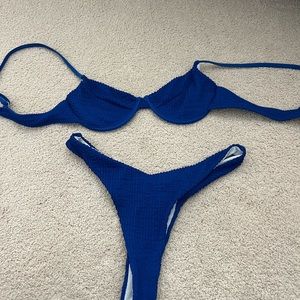 Blue bikini